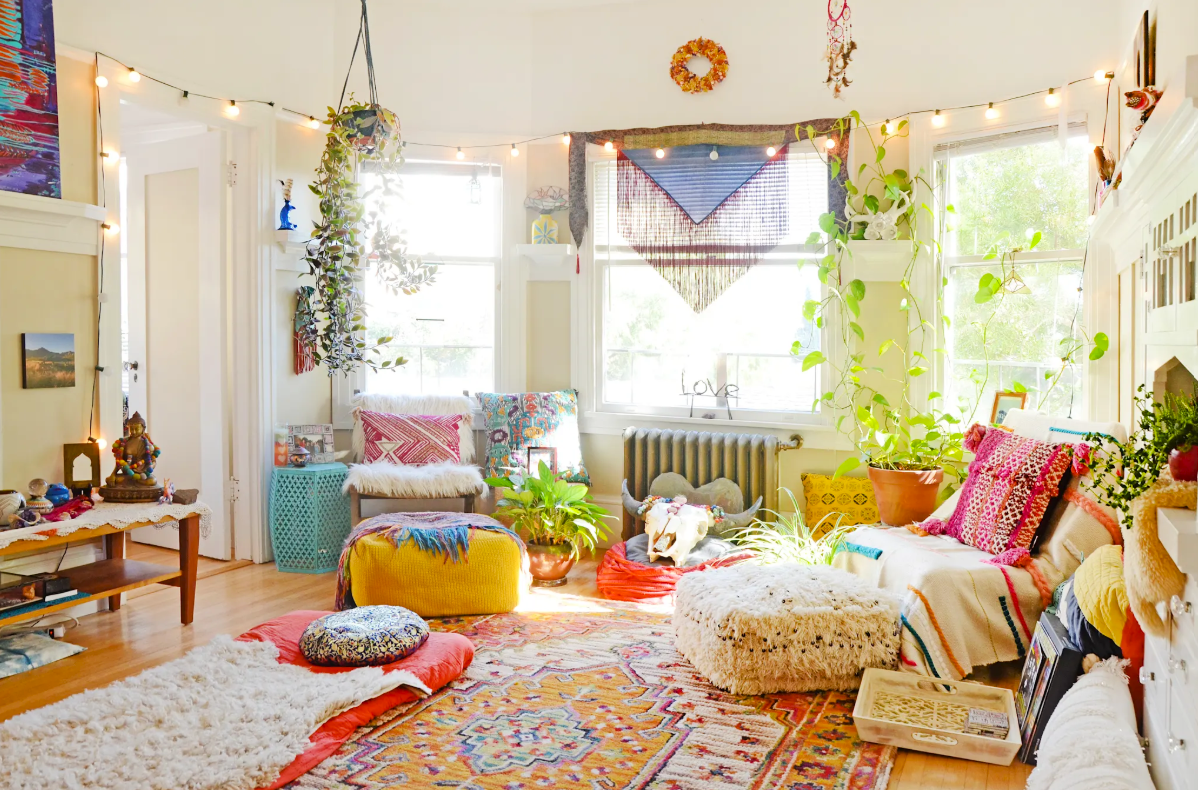 Boho chic Bohemian Interior decor and design